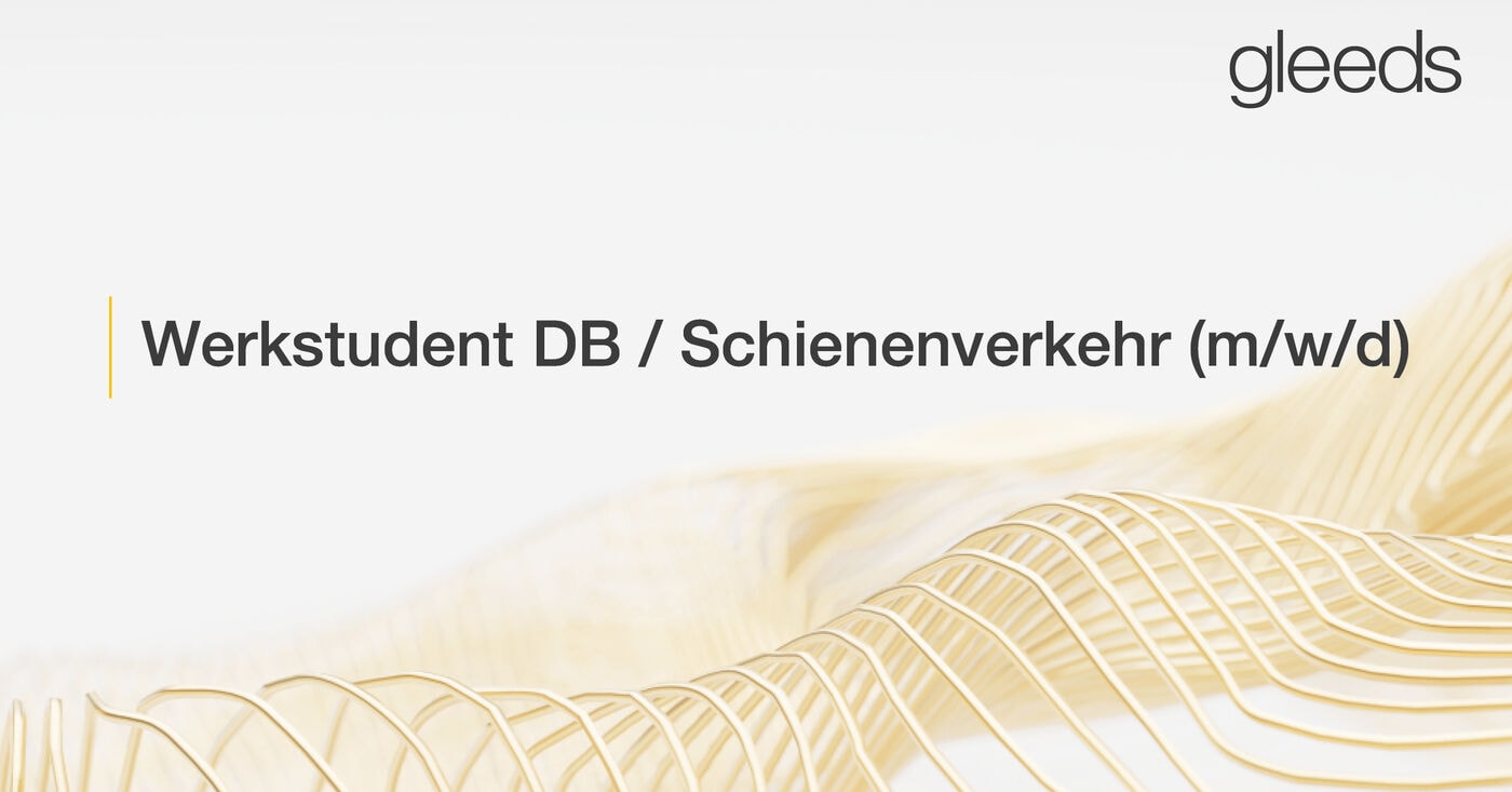 Werkstudent DB / Schienenverkehr (m/w/d)