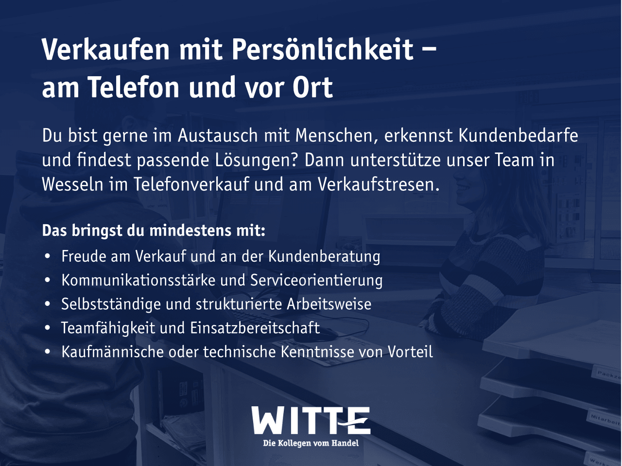 Vertriebsmitarbeiter*in in Wesseln